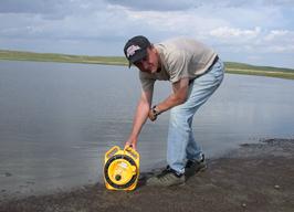 Lake salinity measurements